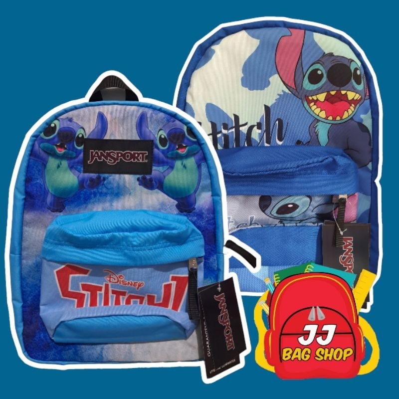 SCHOOL BAG KIDS BACKPACK - JANSPORT CARTOON STITCH | Shopee Philippines