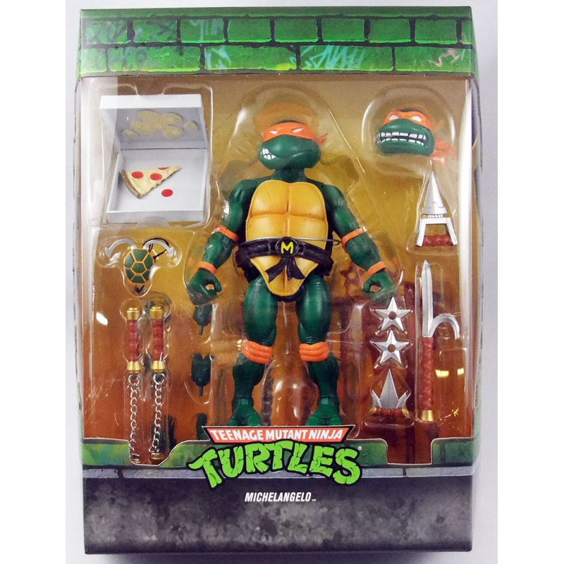 TMNT Michaelangelo Super7 Ultimates Teenage Mutant Ninja Turtles BIB ...