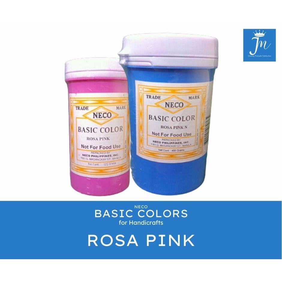 NECO Rosa Pink Basic Color 400gms & 125gms Used in Handicrafts, NOT for ...