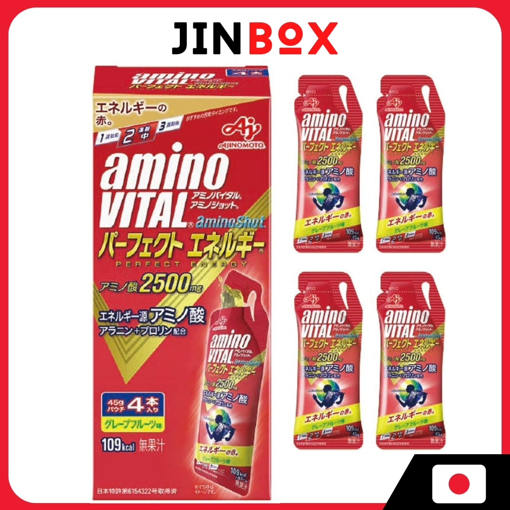 Ajinomoto Amino Vital Amino Shot Perfect Energy 45g x 4 pieces | Shopee ...
