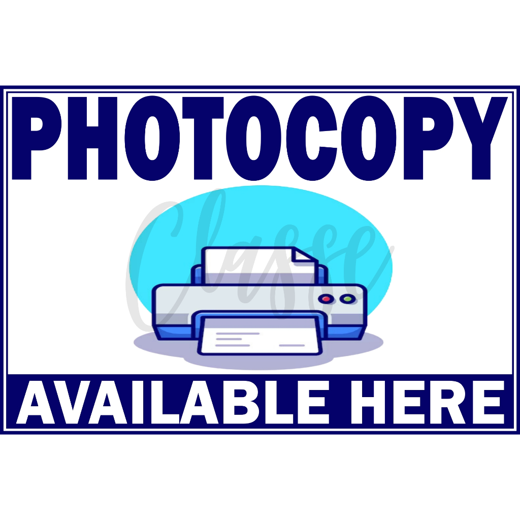 PRINT/SCAN/XEROX SIGNAGE LAMINATED SIGNAGES A4 SIZE 180gsm PAPER HIGH