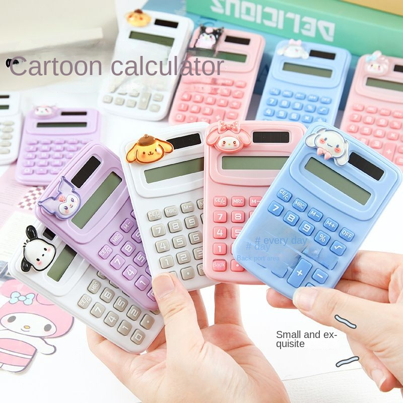 Cute Mini Portable Digit Calculator with Silicone Pressing Buttons ...