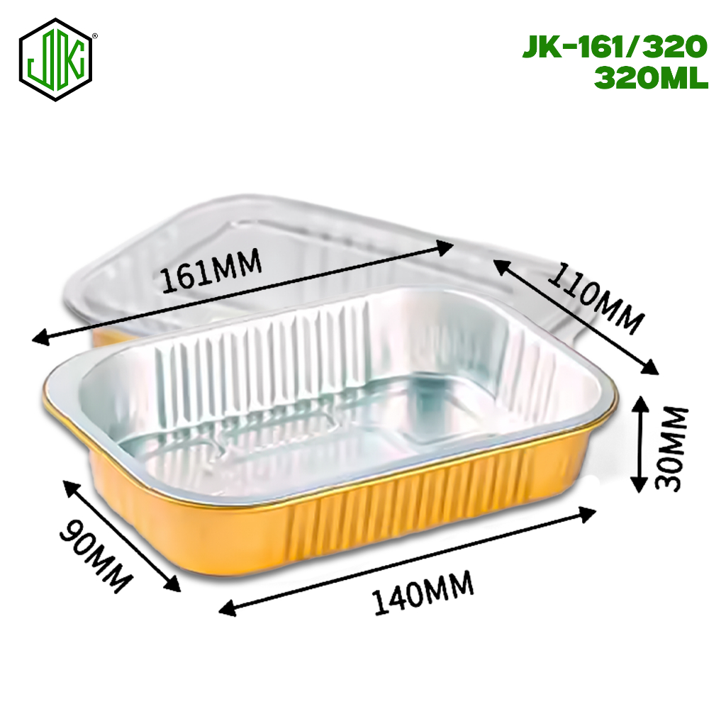 JKM 10pcs Gold Aluminum Loaf Pan Rectangle Tray With Plastic Lid Cover 320 475 680ml JK 161 Shopee Philippines