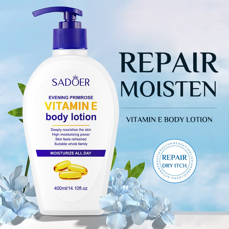 SADOER Evening Primrose Vitamin E body lotion| 400ml