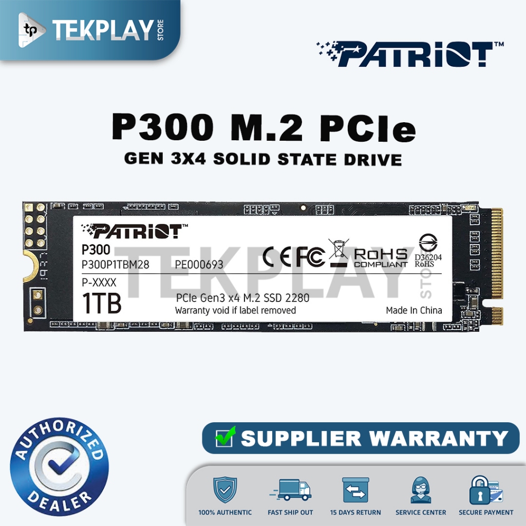 Ssd Patriot P300 512gb Ssd 1tb PATRIOT Launches The P300 PCIe Gen3
