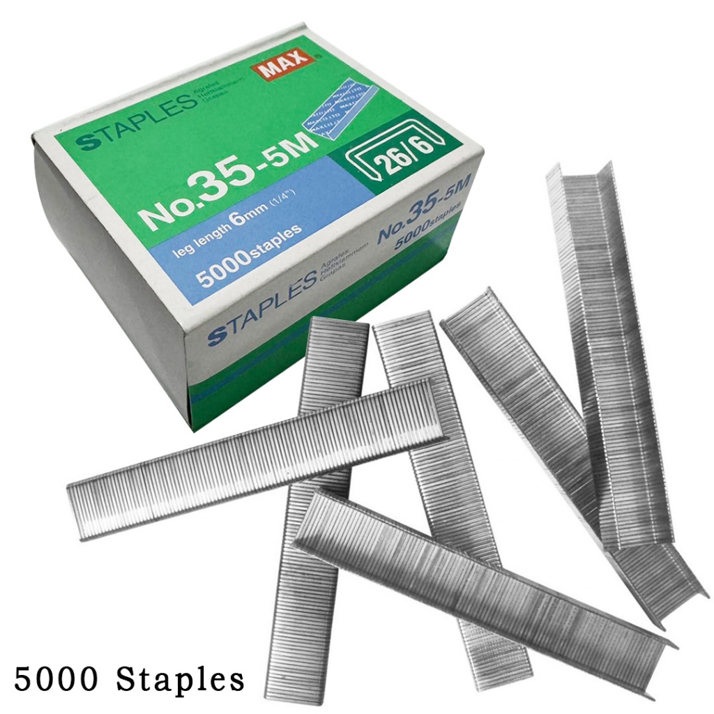 5000pcs/1box Staple Wire No.35-5m Leg length 6mm(1/4”) Office School ...