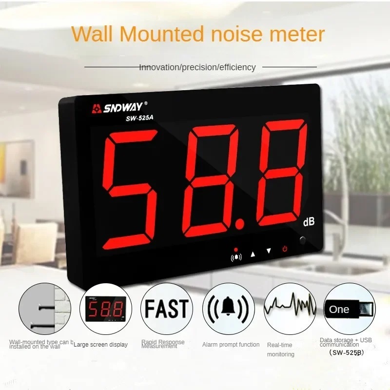 SNDWAY SW-525A Noise Sound Level Digital Meter | Shopee Philippines