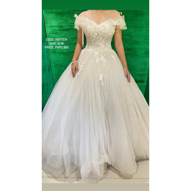 WEDDING GOWN (CODE: HAYDEN) | Shopee Philippines