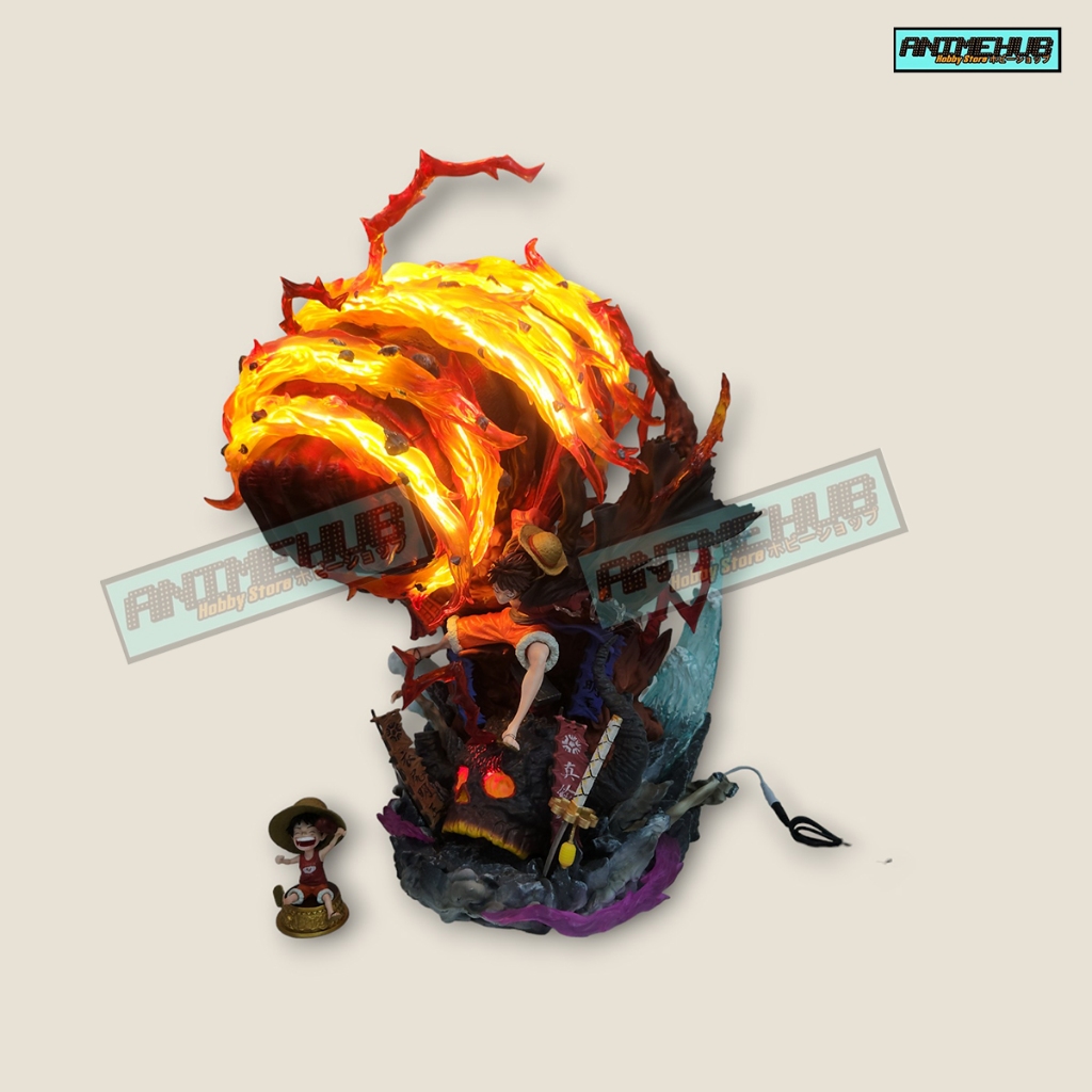 GK MDS KO One Piece Luffy Onigashima Red Roc w/LED | Shopee Philippines