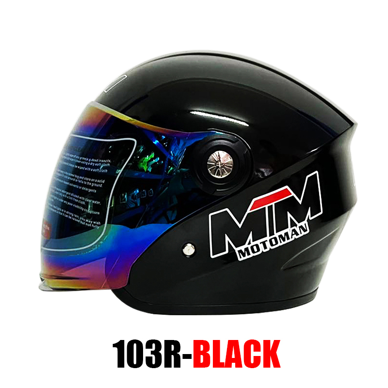 MTM motoman motorcycle half face helmet for mowen helmets unisex cod ...