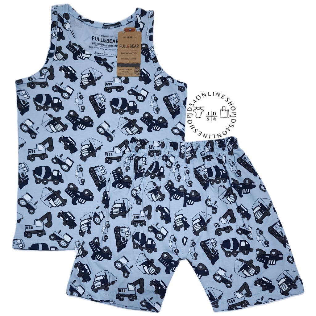 3)TERNO PULL&BEAR KIDS SANDO AND SHORT (w/freebie) Shopee