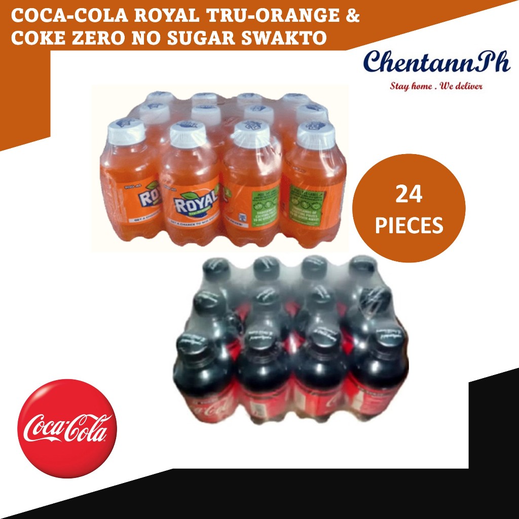 2 Packs - Authentic Coca-cola ROYAL Tru-Orange and COKE ZERO No Sugar ...