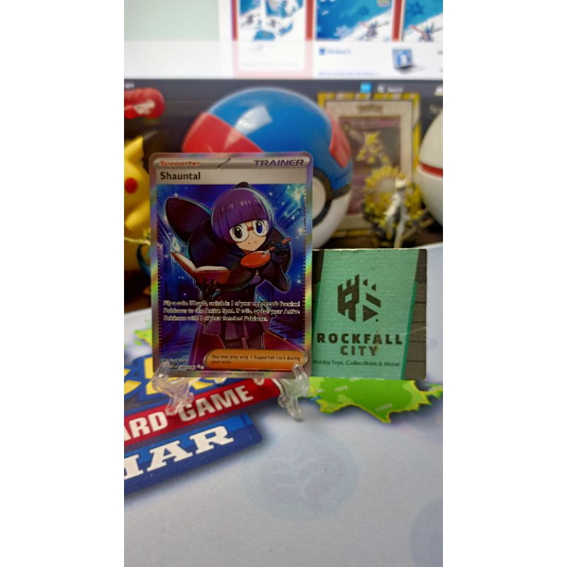 Pokemon Carta Shauntal 243/182 – Paradox Rift – Full Art Ultra Rara – Singola - 4