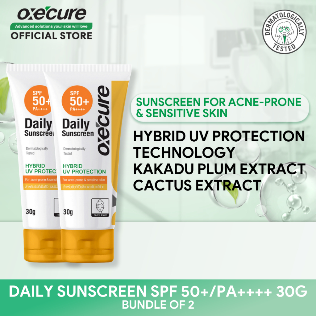 Oxecure Daily Sunscreen Spf 50pa 30g Bundle Of 2 Shopee Philippines 4414