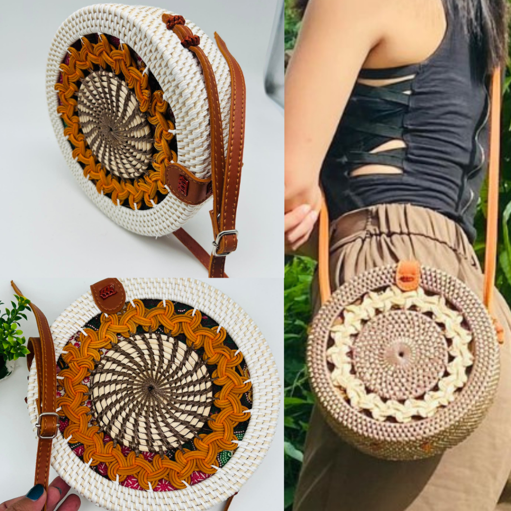 ADJUSTABLE SLING RATTAN BAG BALI RATTAN BAG SUMMER BAG BOHO BAG BOHEMIAN BAG Shopee Philippines