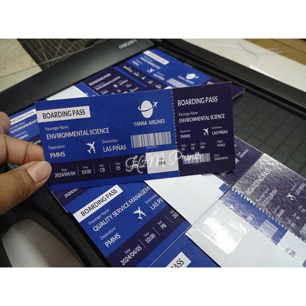 GLOSSY | PERSONALIZED RAFFLE TICKET | STUB | Shopee Philippines