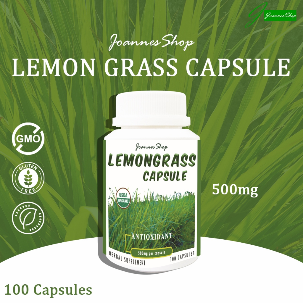 Lemon Grass (TANGLAD) Capsules 500mg 100capsules | Shopee Philippines