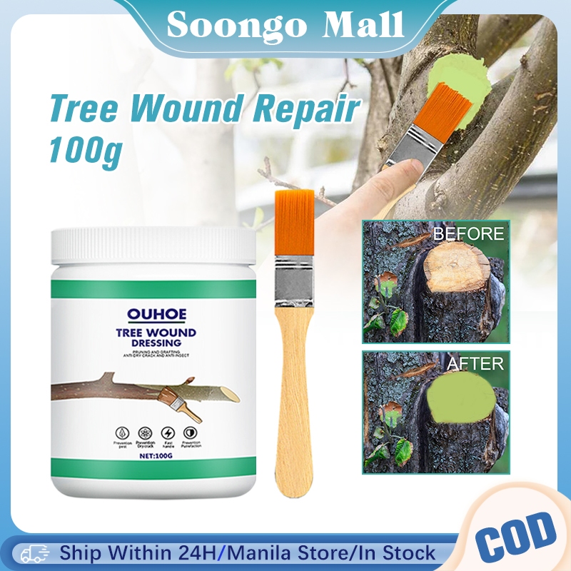 100g Tree Wound Repair Tree Pruning Sealer Bonsai Cut Paste With Brush ...