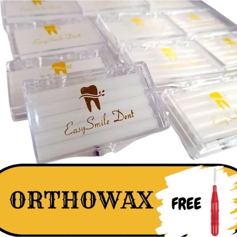 Ortho Wax Mint flavour Acrylic case free interdental brush