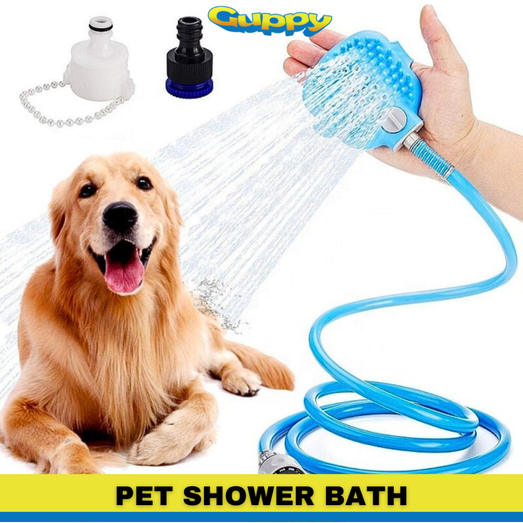 Pet Bathing Shower Tool Scrubber and Sprayer for Cat and Dog BG-1 ...