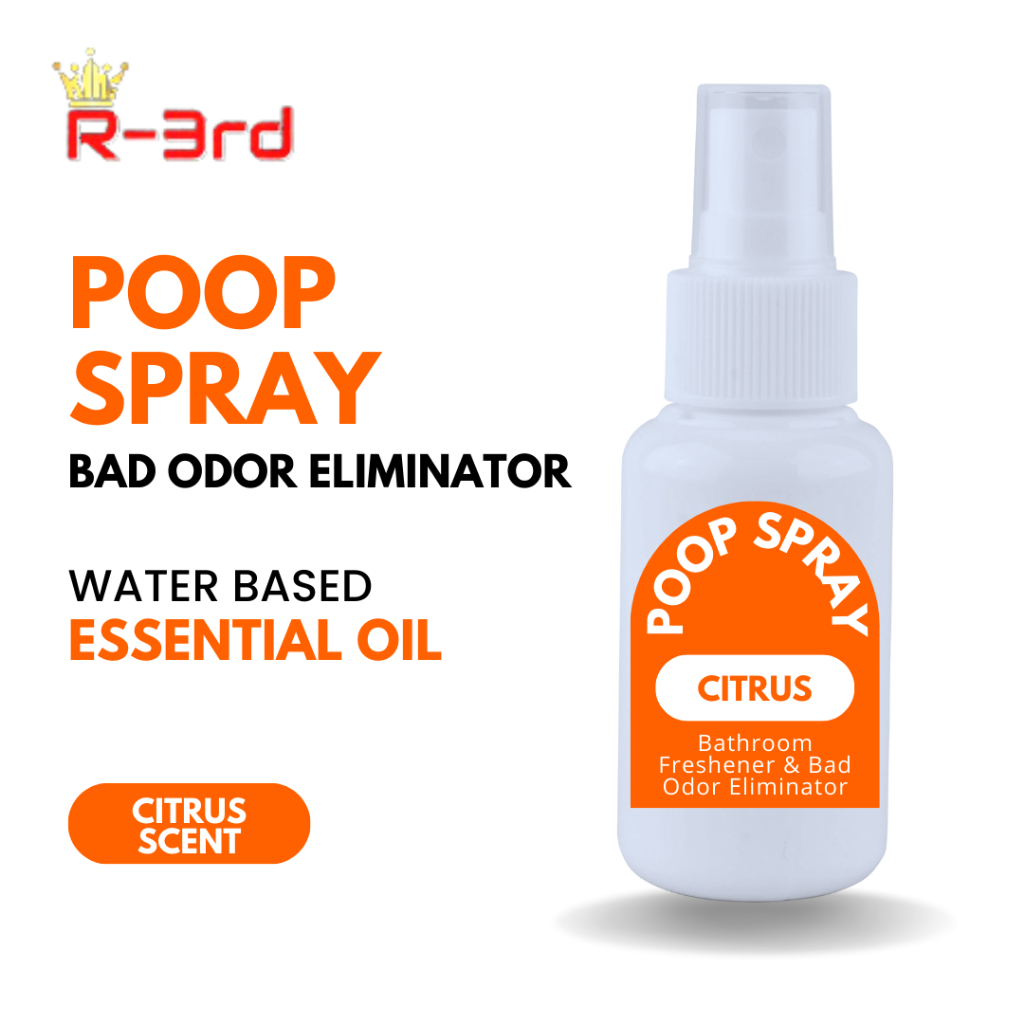 Toilet poop spray CITRUS scents air disinfectant freshener and bad odor ...