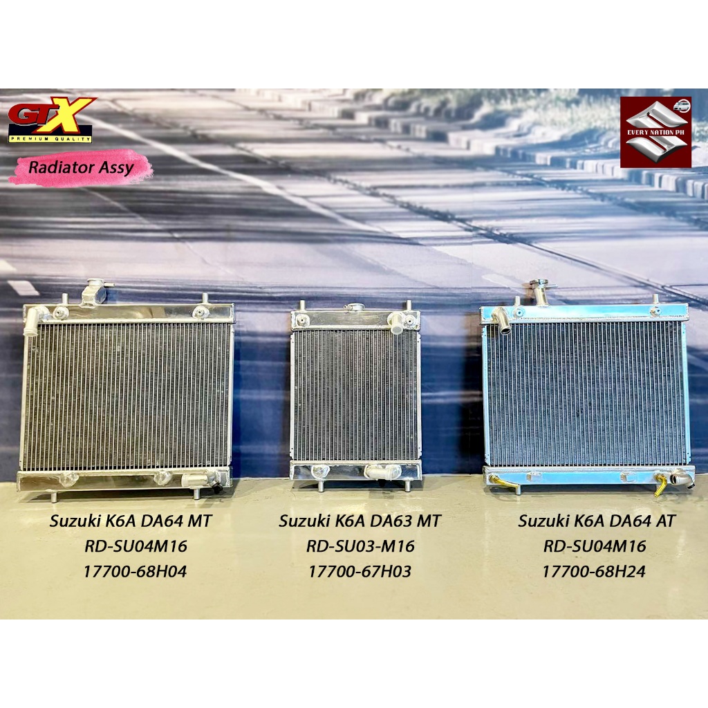 SUZUKI BRANDNEW GTX Radiator Assembly For Suzuki Every Wagon K6A DA64 ...