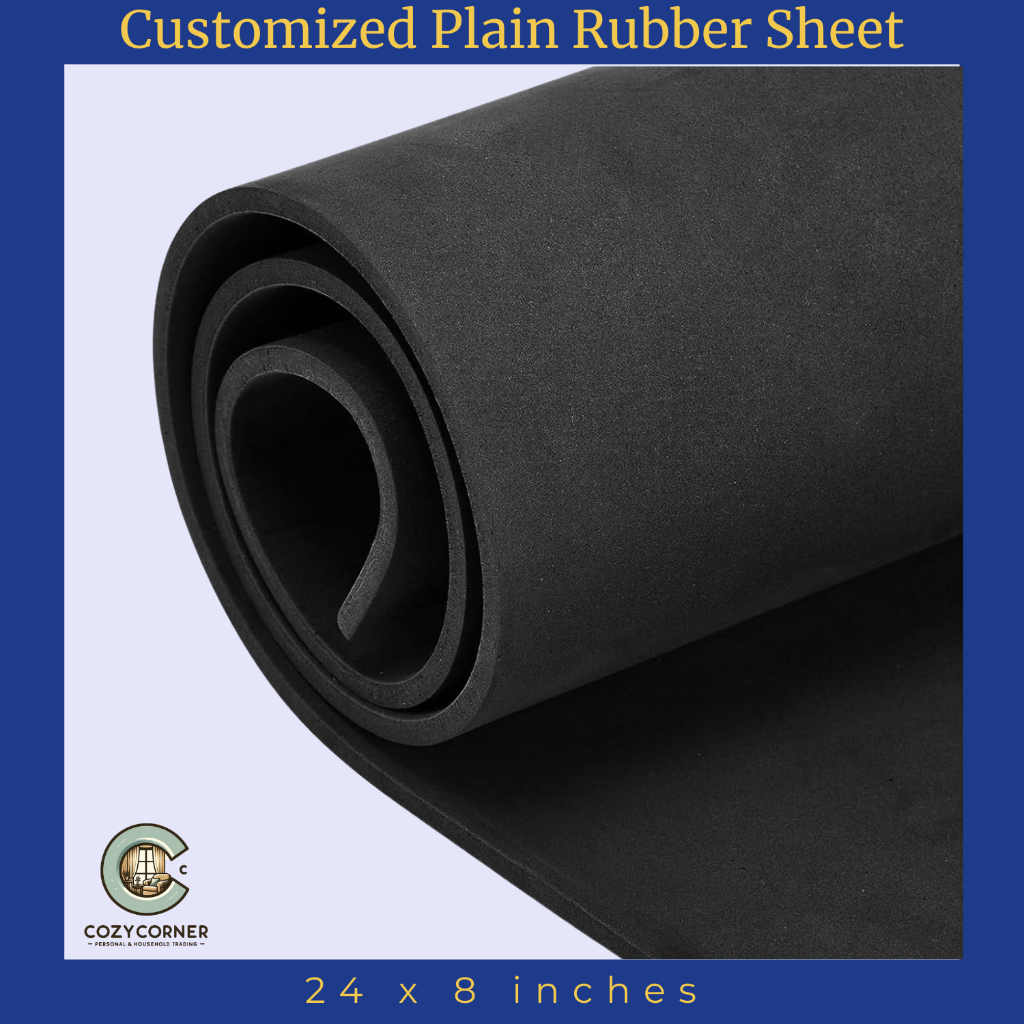 Customizable Plain EVA Rubber Sheet | Rubber floor mat 24x8 inches ...