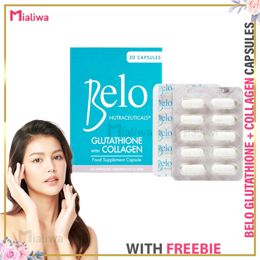 Belo Nutraceuticals Glutathione + Collagen 30 Capsules Pampaputi Whitening  Beauty Food Supplements | Shopee Philippines