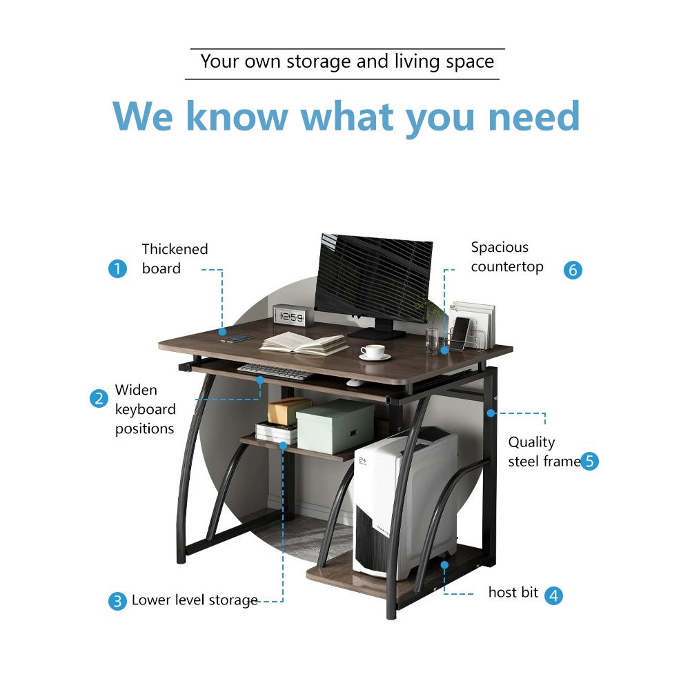 Desk bookcase bookshelf study table rental house computer desk Study ...