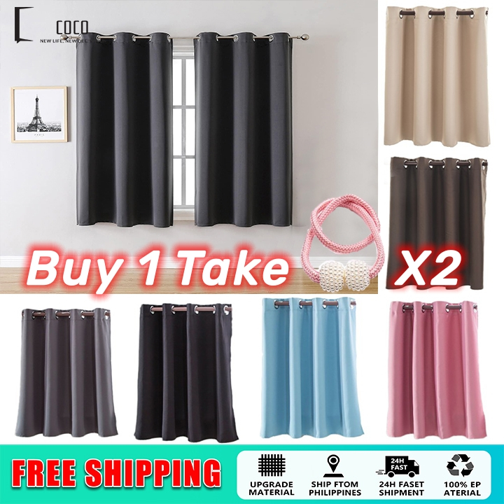 Blackout Curtains For Windows Bedroom and Living Room 140x160cm ...