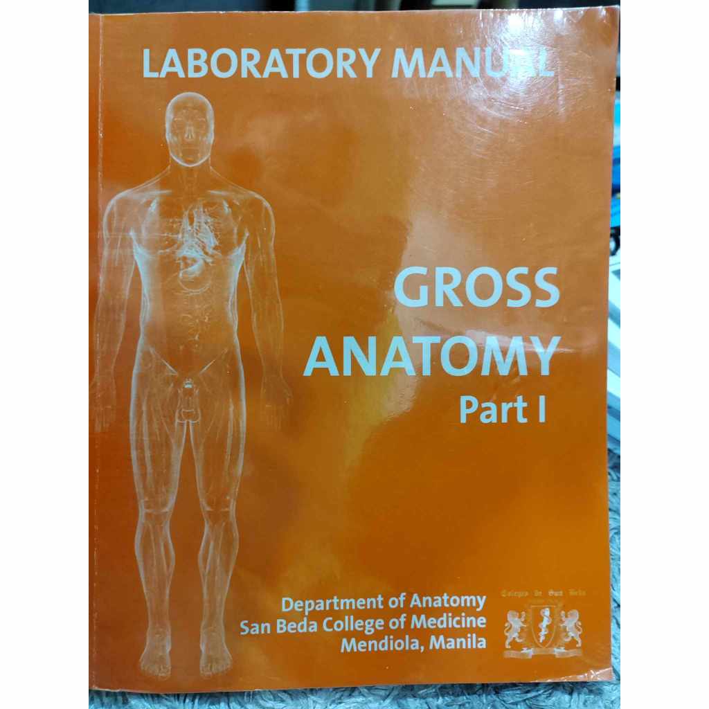 Gross Anatomy Part 1 Laboratory Manual 4th Edition | Shopee Philippines