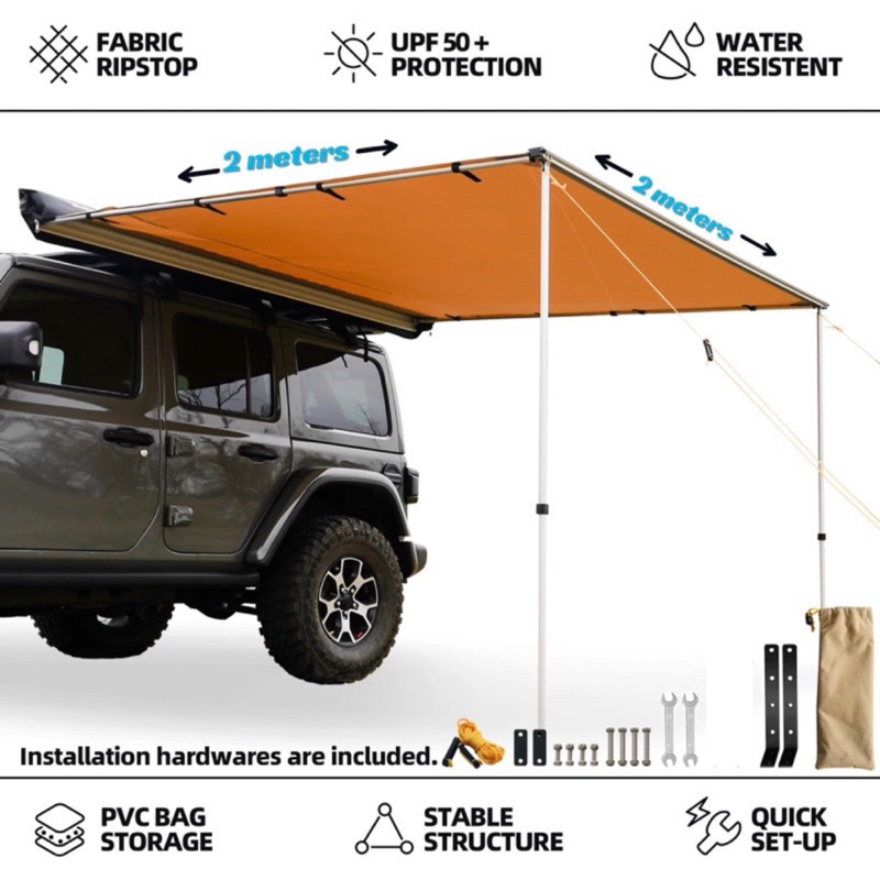 Car side awning tent sales