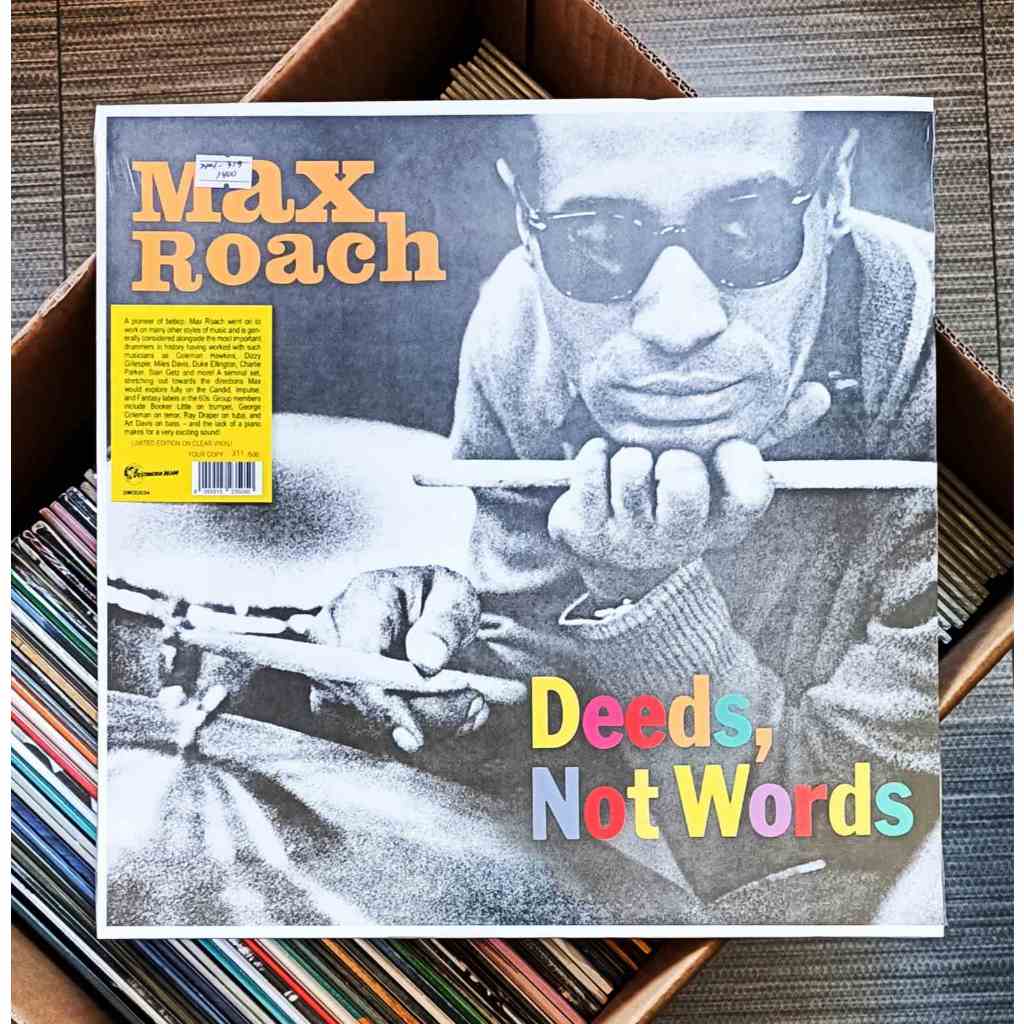 Max Roach – Deeds, Not Words (Limited Edition Clear Vinyl) | Vinyl LP ...