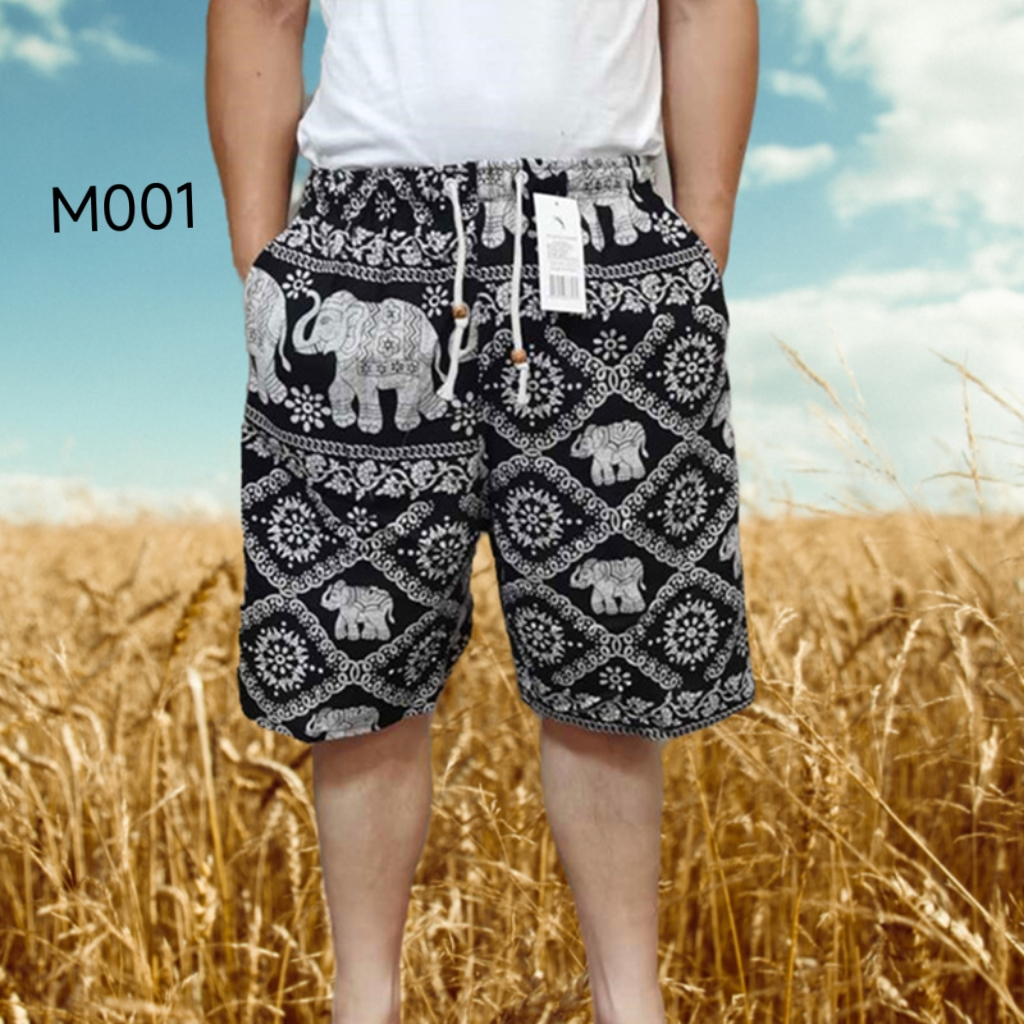 Fashion Thai Elephant Shorts For Men Shopee Philippines