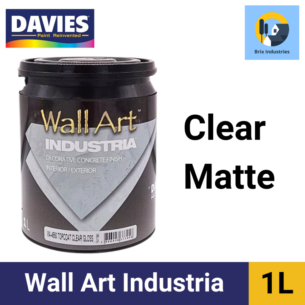 Davies Wall Art Industria Topcoat Clear Matte or Topcoat Clear Gloss ...