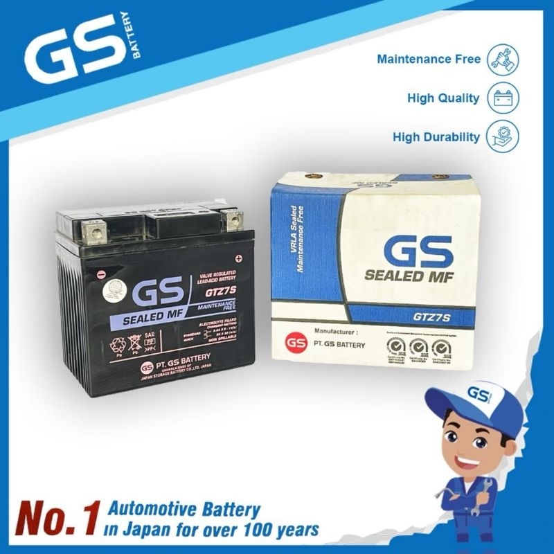GS GTZ7S Sealed Maintenance Free | Shopee Philippines