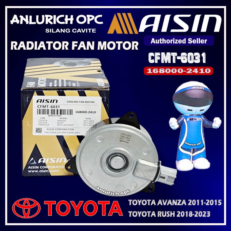 AISIN RADIATOR FAN MOTOR TOYOTA AVANZA 2011-2015 / RUSH 2018-2023-VIOS ...
