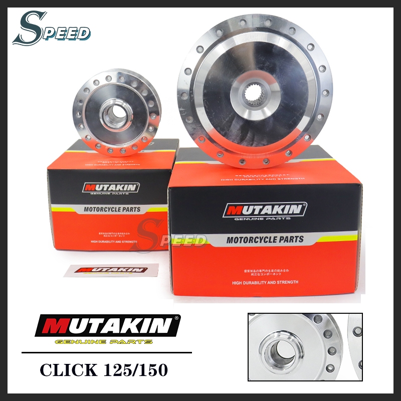 MUTAKIN Motorcycle Set Hub Front /Rear For Honda Click125/Click150 ...