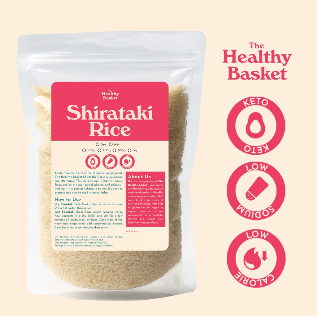 Healthy Basket Dry / Dried Shirataki Rice 100g | Shopee Philippines