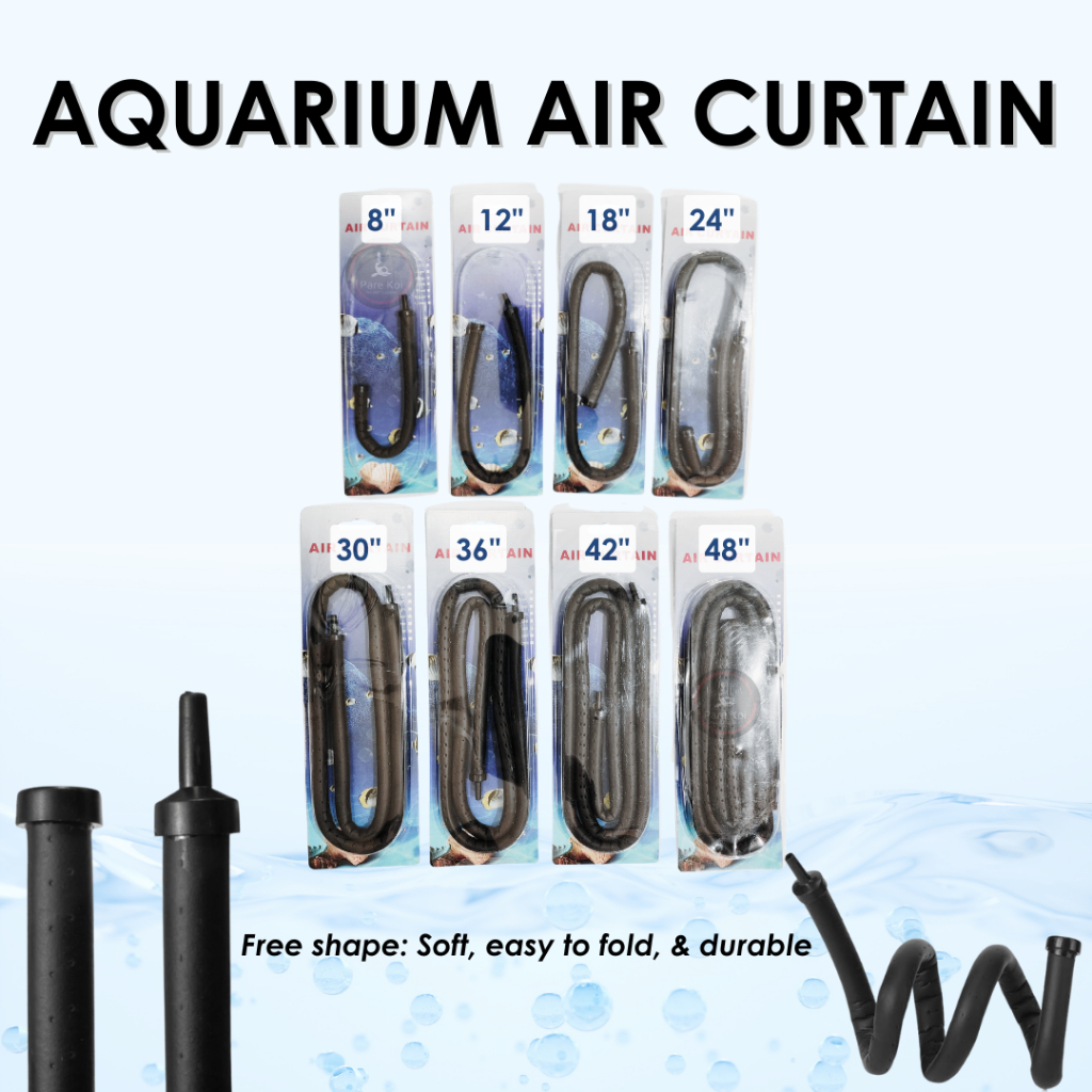 Aquarium Rubber Air Curtain Tube Oxygen Bubble Bar Airstone | Shopee ...