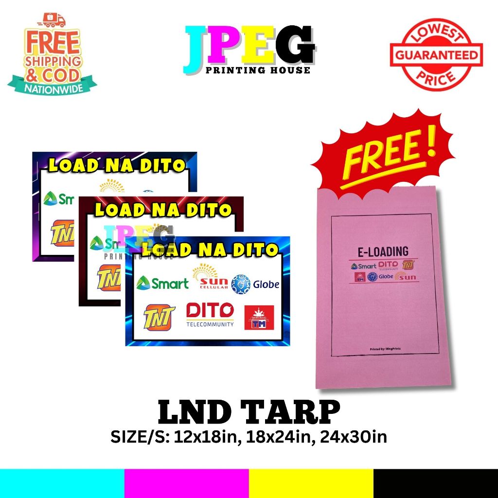 𝗟𝗢𝗔𝗗 𝗡𝗔 𝗗𝗜𝗧𝗢 FREE ELOADING PAD Tarpaulin LOADING STATION Tarp para sa ...