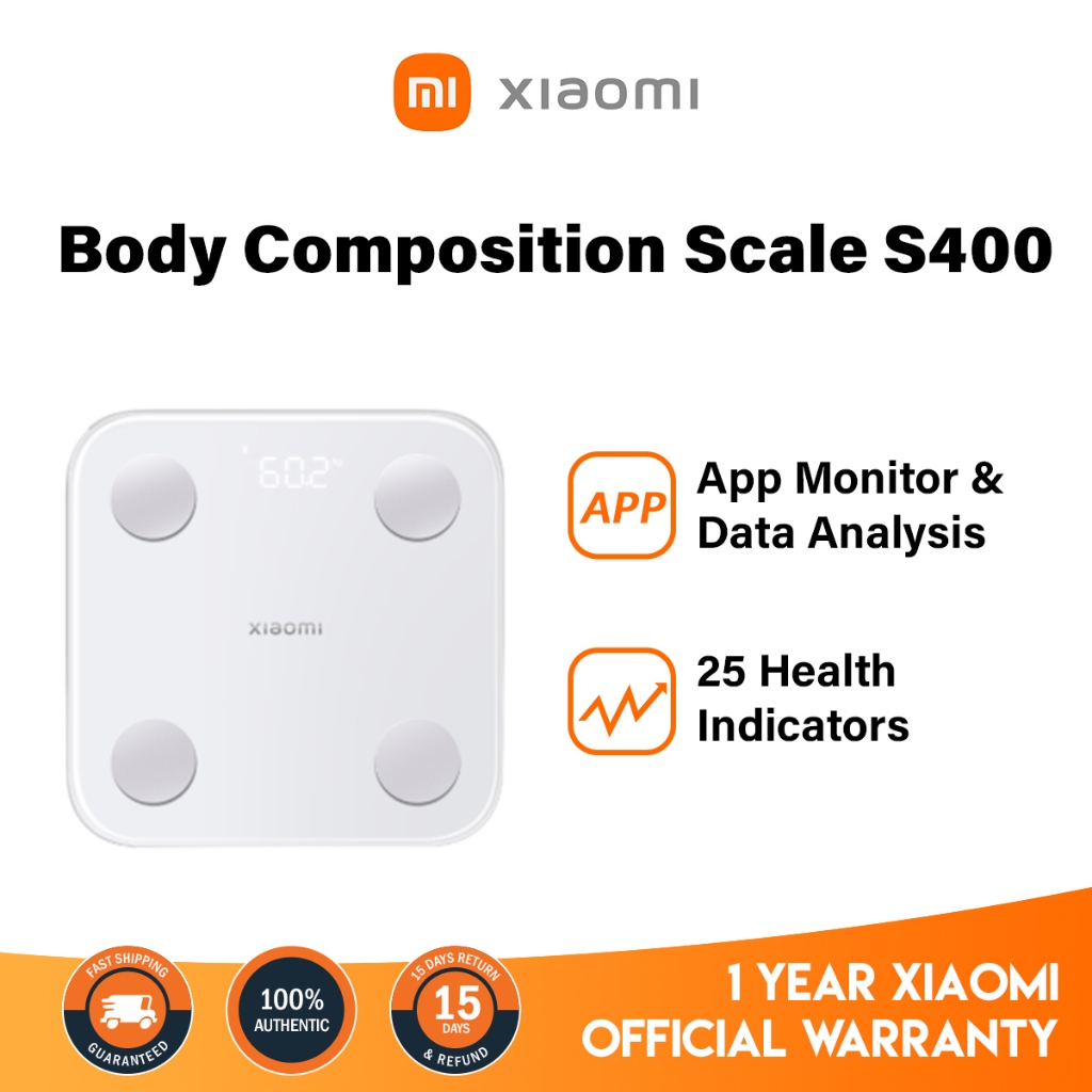 Xiaomi Body Composition Scale S400 EU Smart Scale Intelligent App Body ...