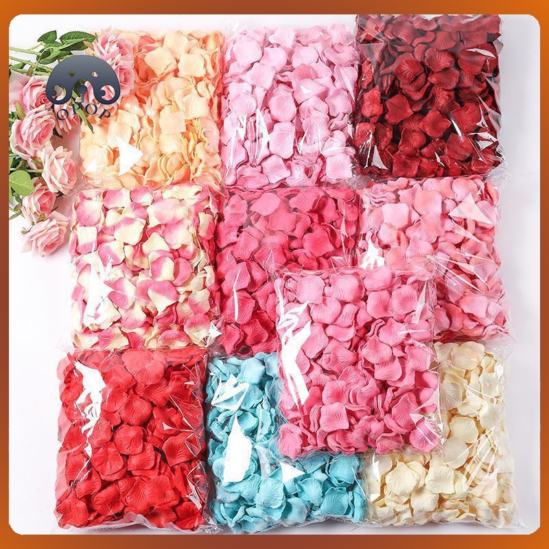 100pcs Artificial Rose Flower Petals Wedding Romantic High Quality ...