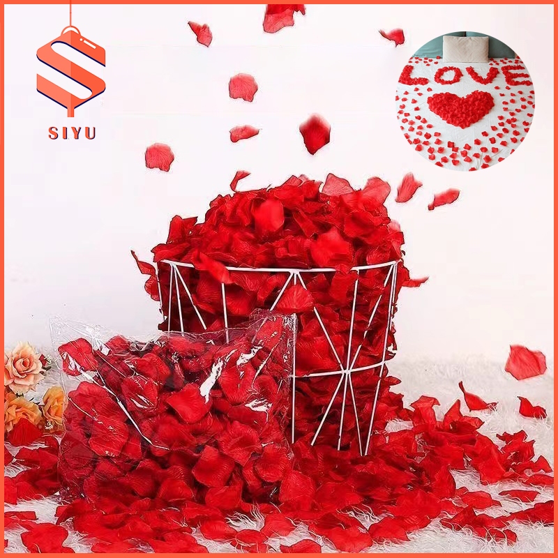 100pcs Artificial Rose Flower Petals Family Wedding Valentine ...