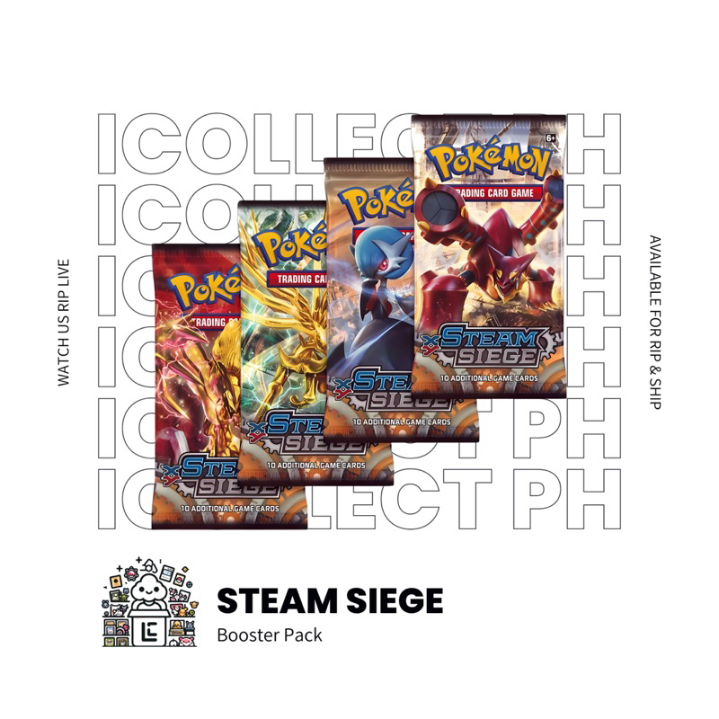 Pokemon TCG: XY Steam Siege Booster Pack | Shopee Philippines