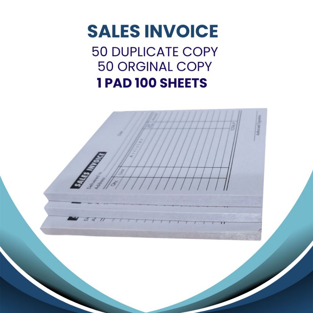 Sales Invoice / Receipt paper (12 Pads) | Shopee Philippines