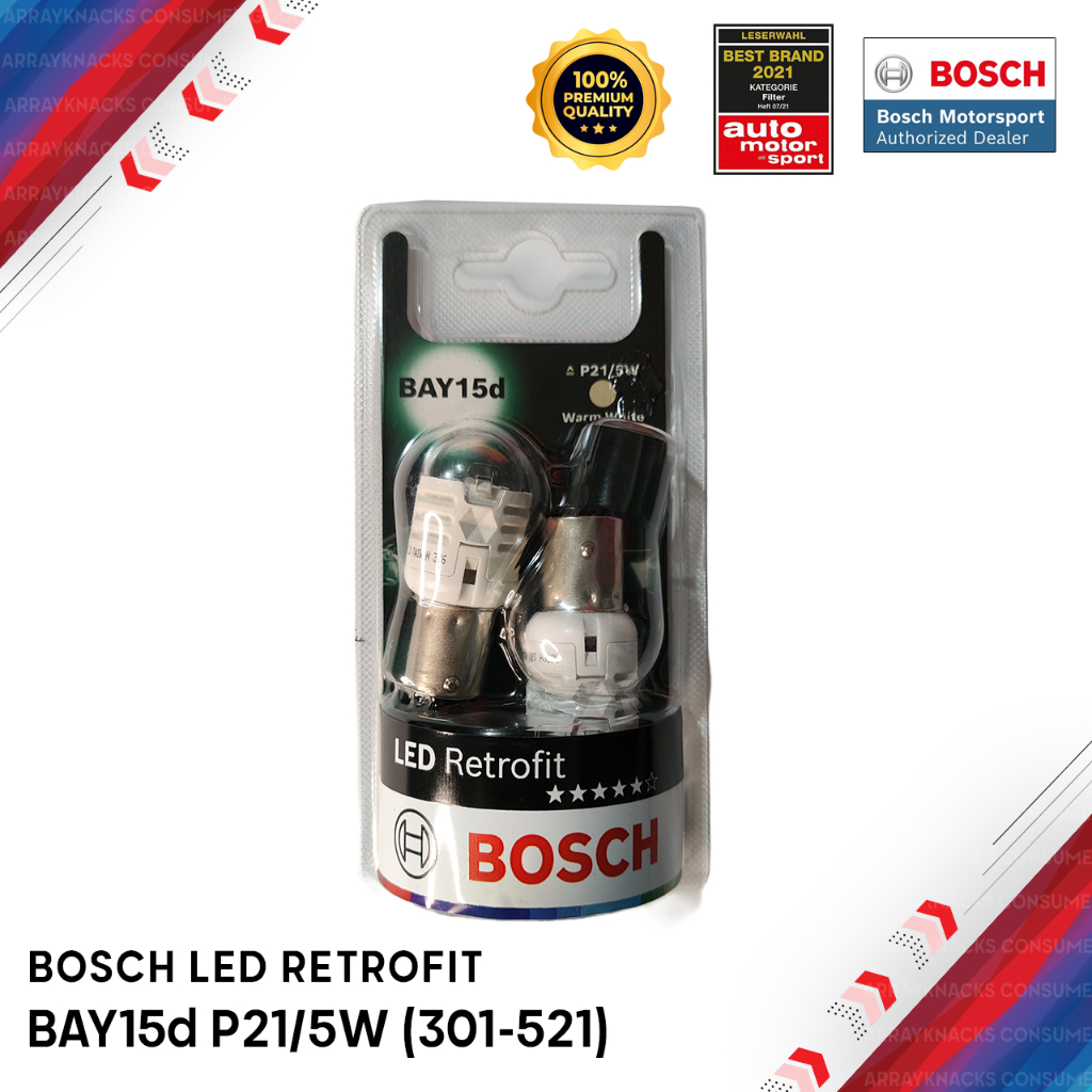 Bosch BAY15d LED Retrofit Car Light Bulbs P21/5W 12v | Shopee Philippines