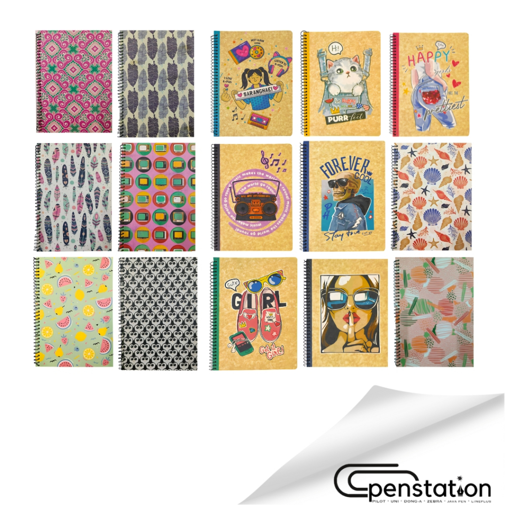 Spring Leaf 365 Premium Notebook Cool Print Craft Notes Random Design ...