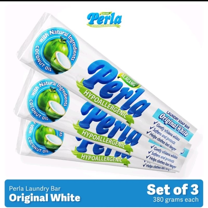 Perla Laundry Detergent Bar Soap 380grams (Original) X 3 Shopee Philippines