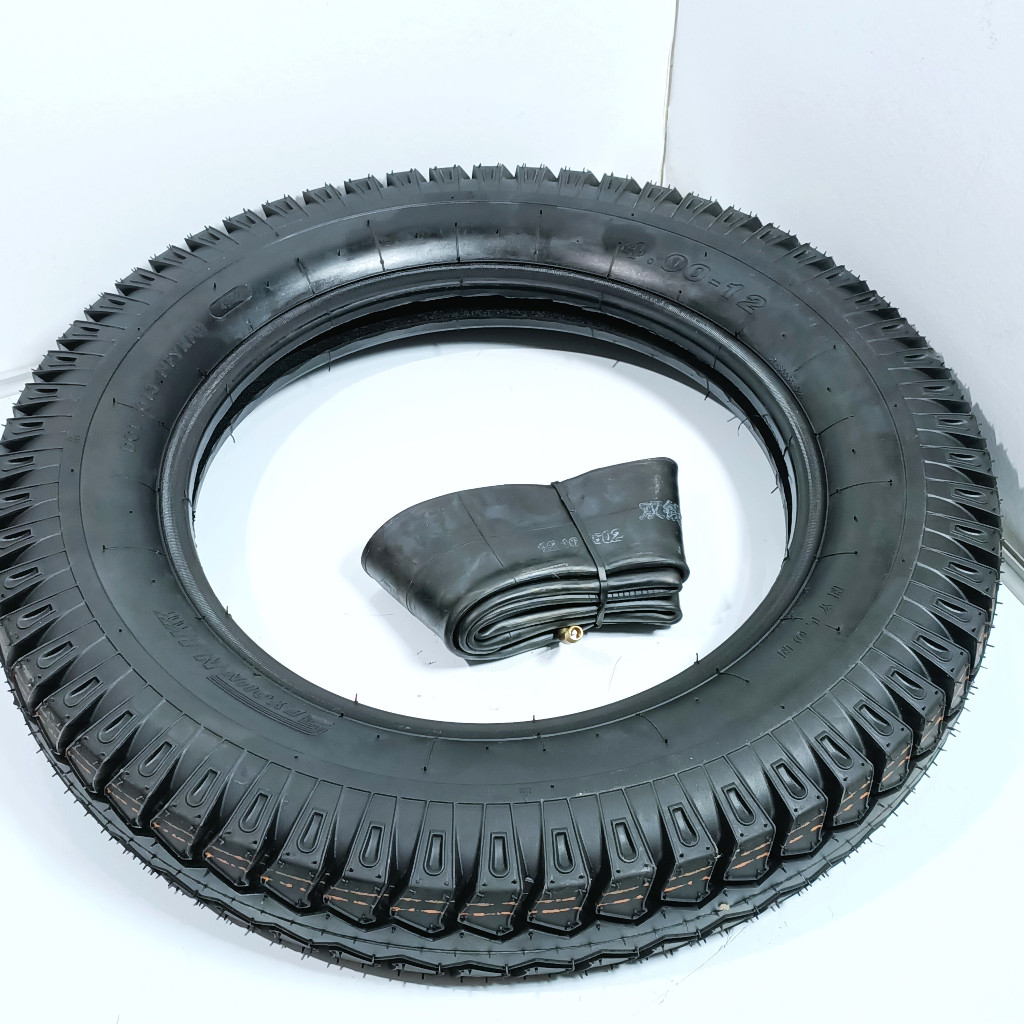 ebike 4.00-12 tire tube type, with interior 4ply nylon thread and heavy ...